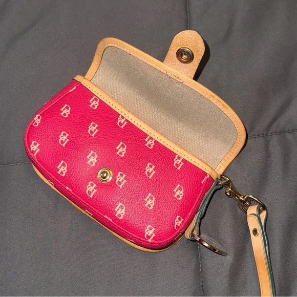 Dooney & Bourke Pink Monogrammed Wristlet - Picture 6 of 9